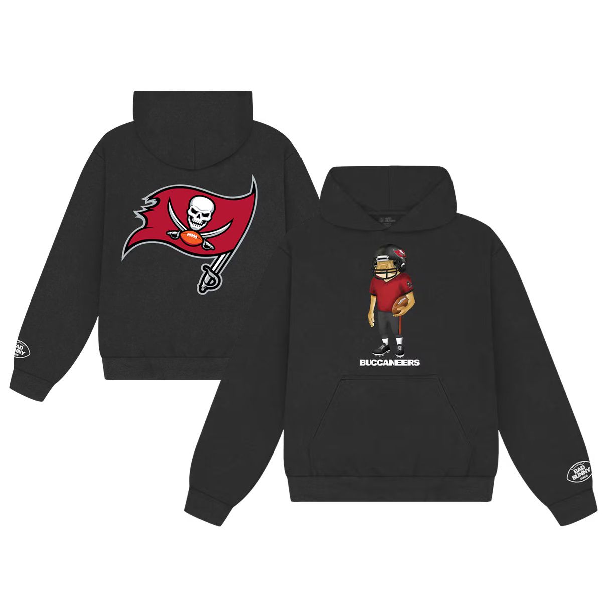Men 2026 NFL Tampa Bay Buccaneers hoodie black 0011->tampa bay buccaneers->NFL Jersey